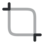 Crop SVG Icon